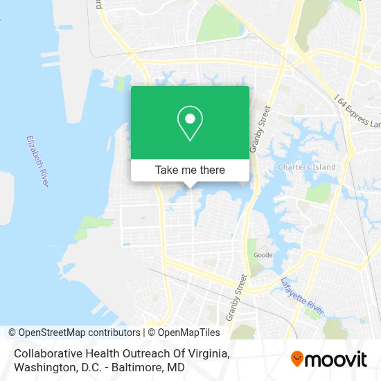 Collaborative Health Outreach Of Virginia map