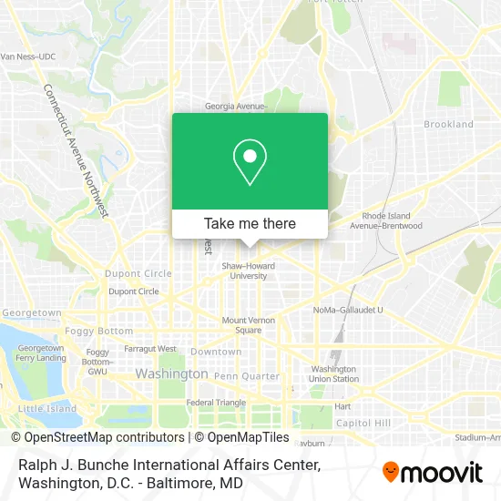 Ralph J. Bunche International Affairs Center map