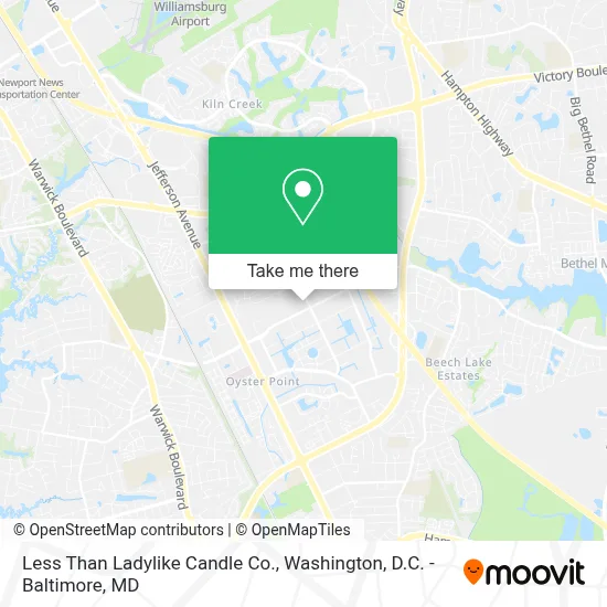 Less Than Ladylike Candle Co. map