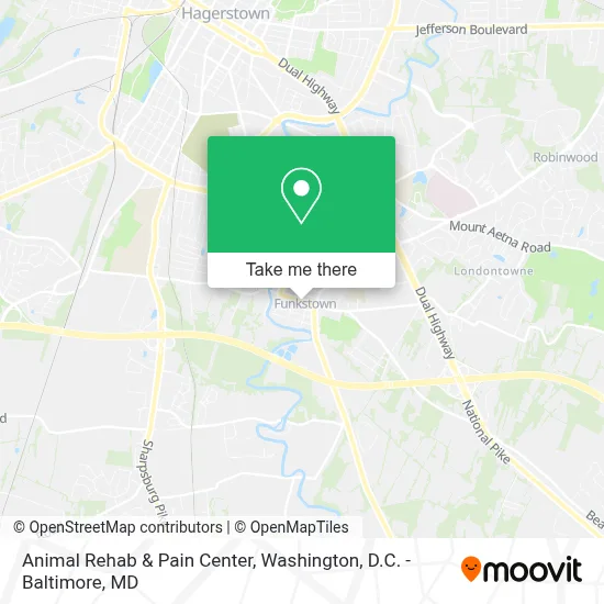 Animal Rehab & Pain Center map