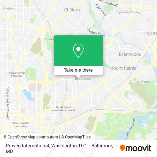 Proveg International map