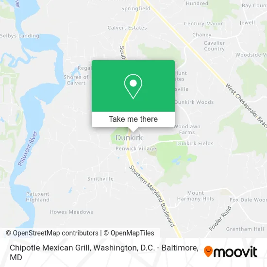 Chipotle Mexican Grill map