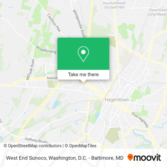 West End Sunoco map