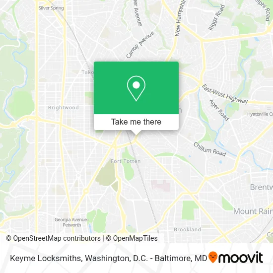 Keyme Locksmiths map