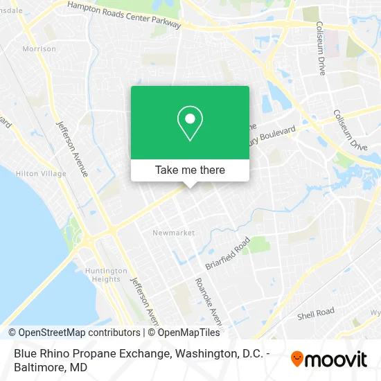 Blue Rhino Propane Exchange map