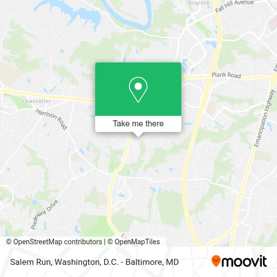 Salem Run map