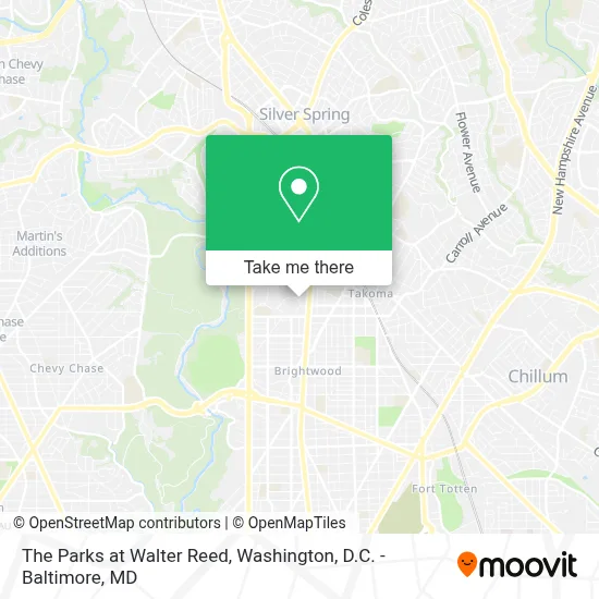 The Parks at Walter Reed map