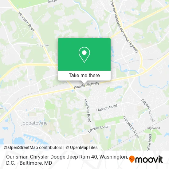 Ourisman Chrysler Dodge Jeep Ram 40 map