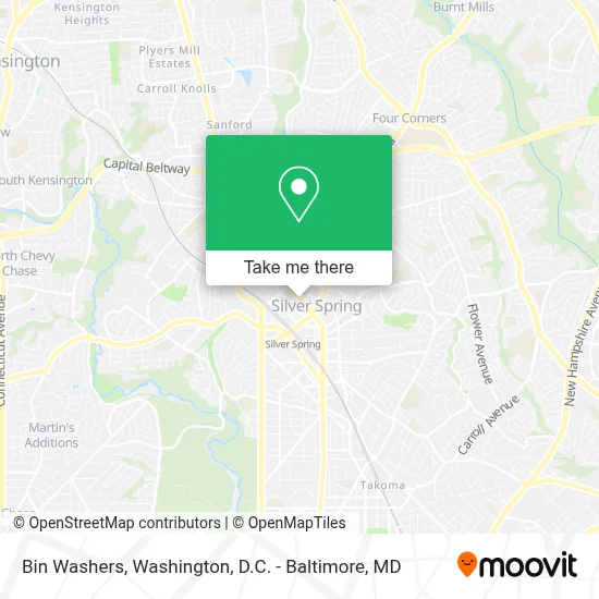 Bin Washers map