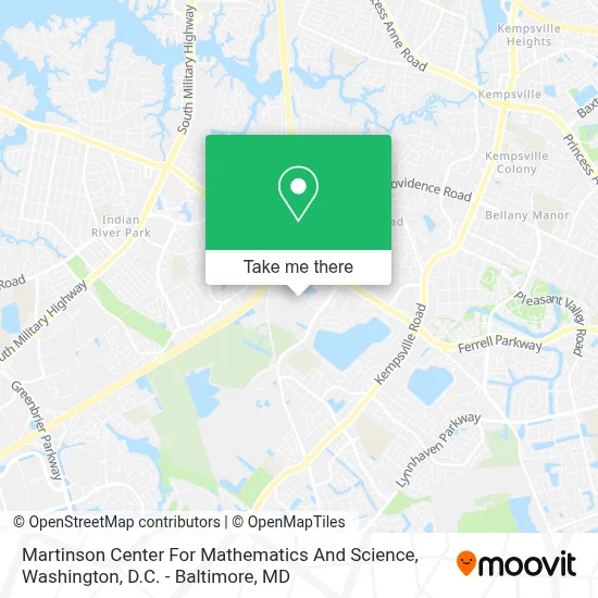 Martinson Center For Mathematics And Science map