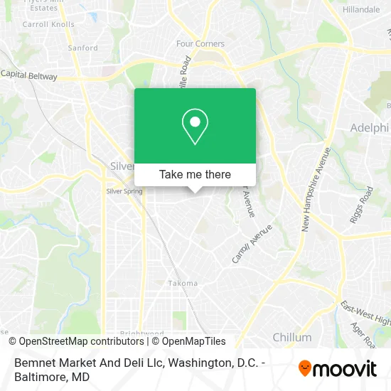 Bemnet Market And Deli Llc map