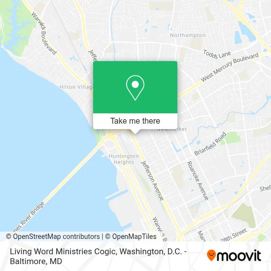 Living Word Ministries Cogic map