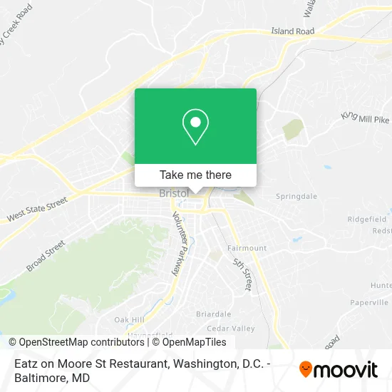 Eatz on Moore St Restaurant map