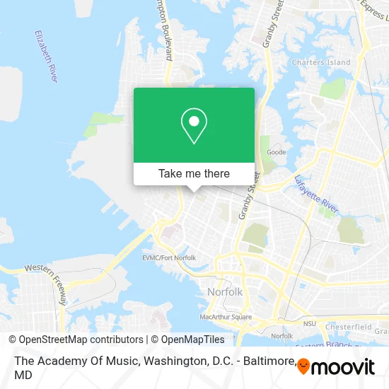The Academy Of Music map