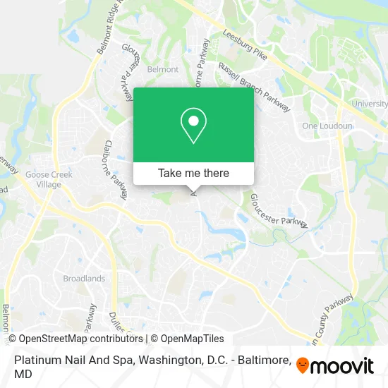Platinum Nail And Spa map