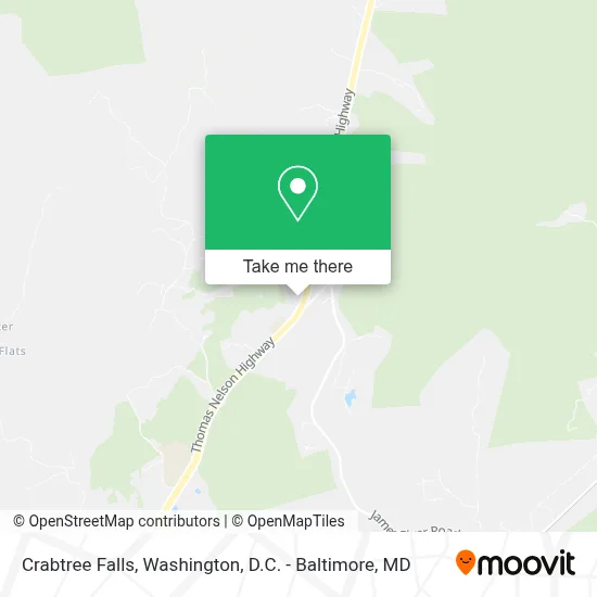Crabtree Falls map