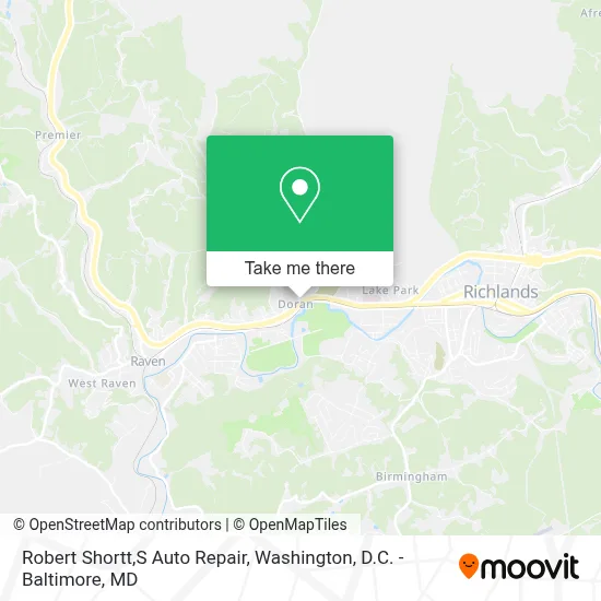 Robert Shortt,S Auto Repair map