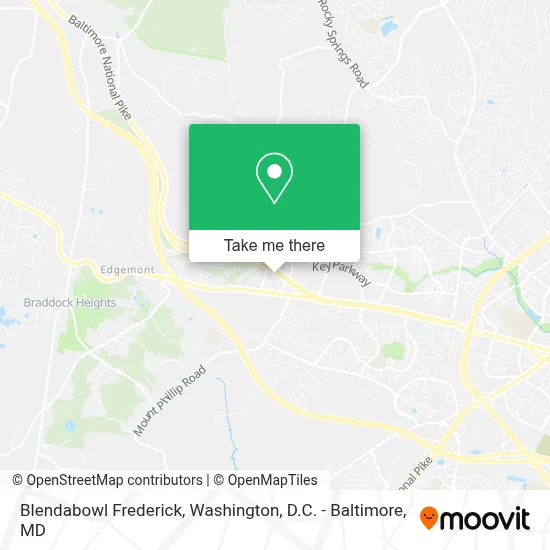 Blendabowl Frederick map