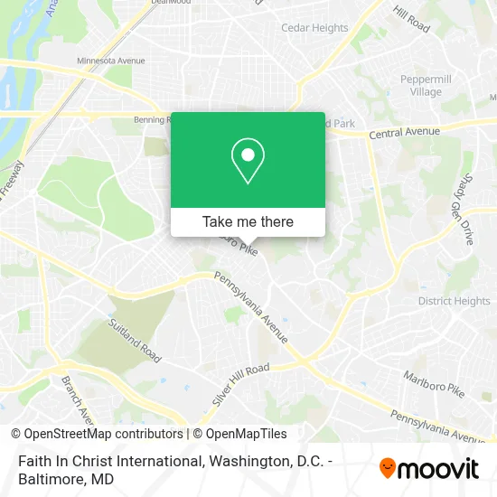 Faith In Christ International map
