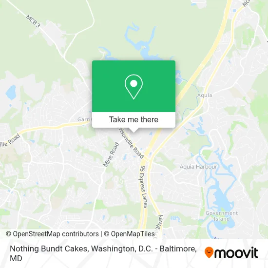 Nothing Bundt Cakes map