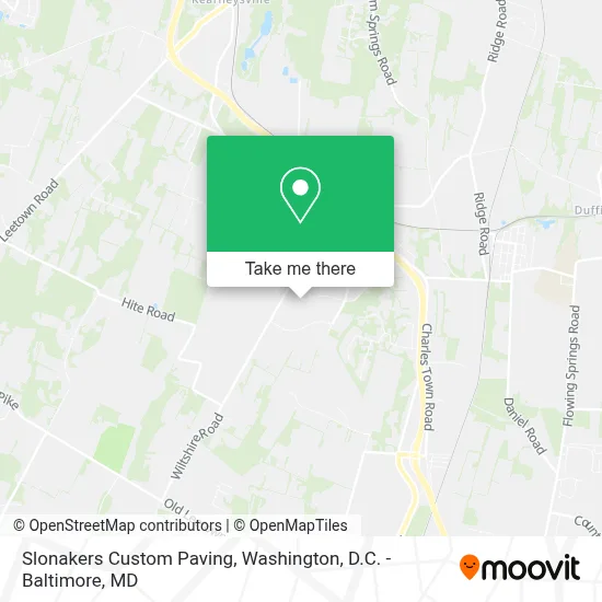 Slonakers Custom Paving map