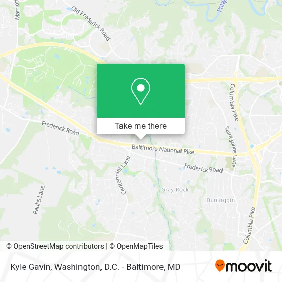 Kyle Gavin map