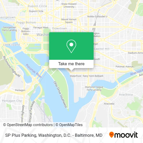 SP Plus Parking map