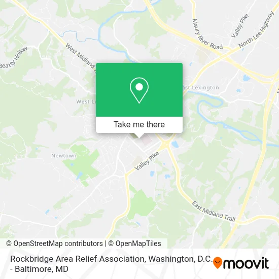 Rockbridge Area Relief Association map