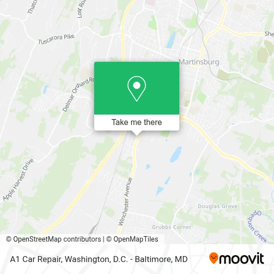 A1 Car Repair map