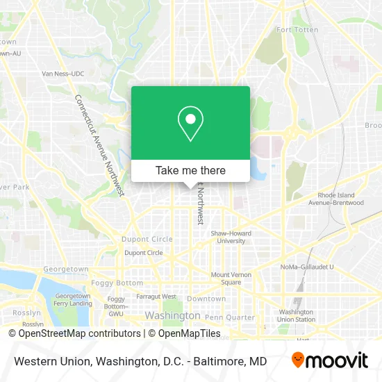 Western Union map