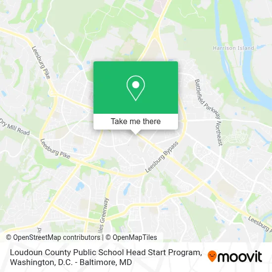 Loudoun County Public School Head Start Program map