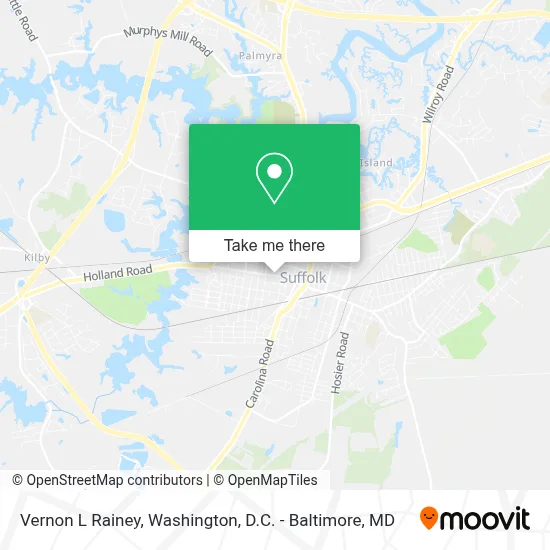 Vernon L Rainey map