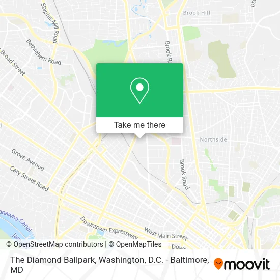 The Diamond Ballpark map