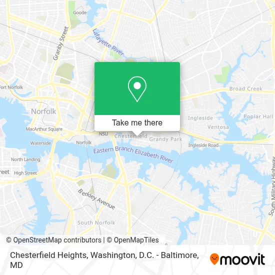 Chesterfield Heights map