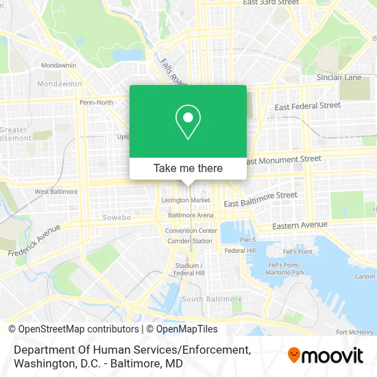Department Of Human Services / Enforcement map