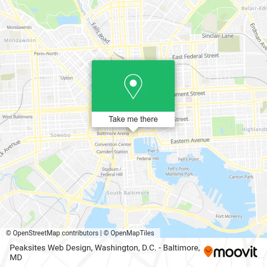 Peaksites Web Design map