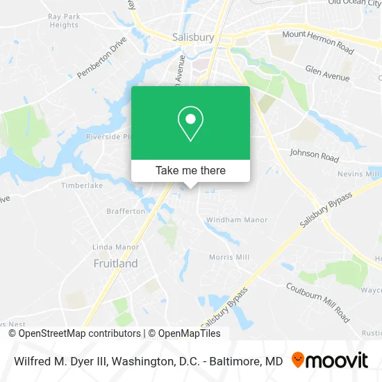 Wilfred M. Dyer III map