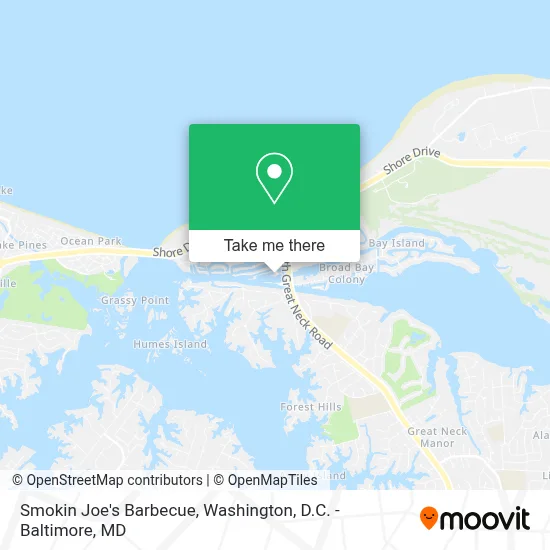 Smokin Joe's Barbecue map