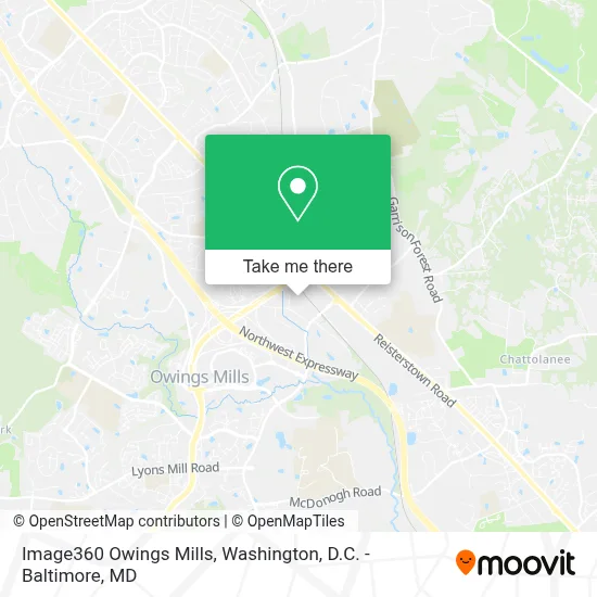 Image360 Owings Mills map