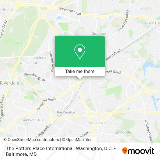 The Potters Place International map