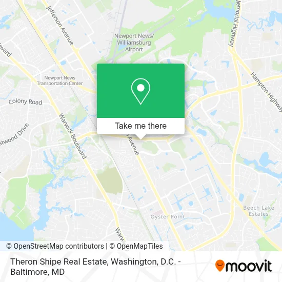 Theron Shipe Real Estate map
