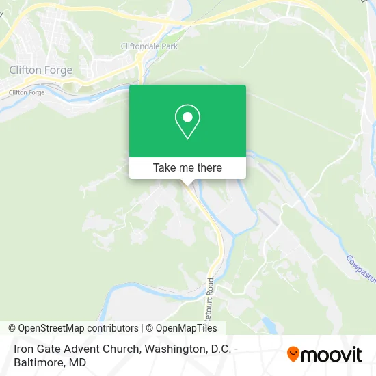Iron Gate Advent Church map