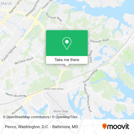 Pevco map