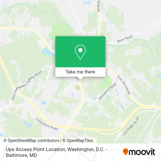 Ups Access Point Location map