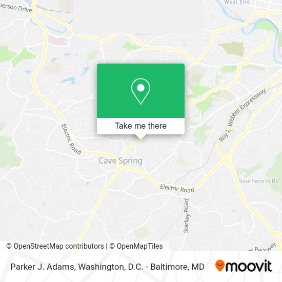 Parker J. Adams map