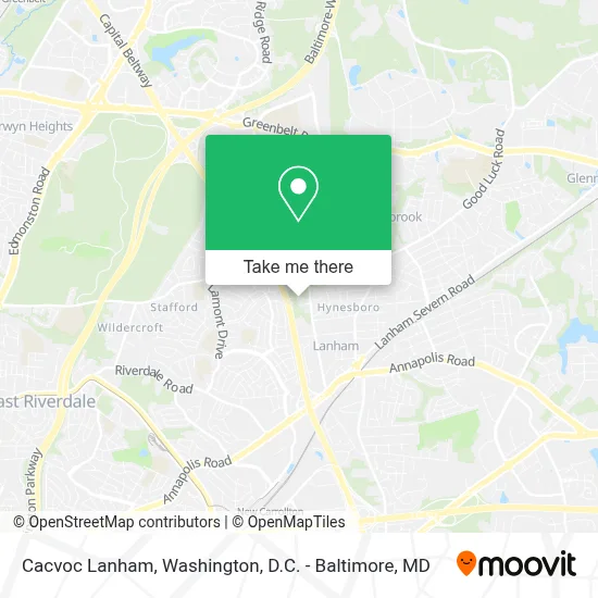 Cacvoc Lanham map