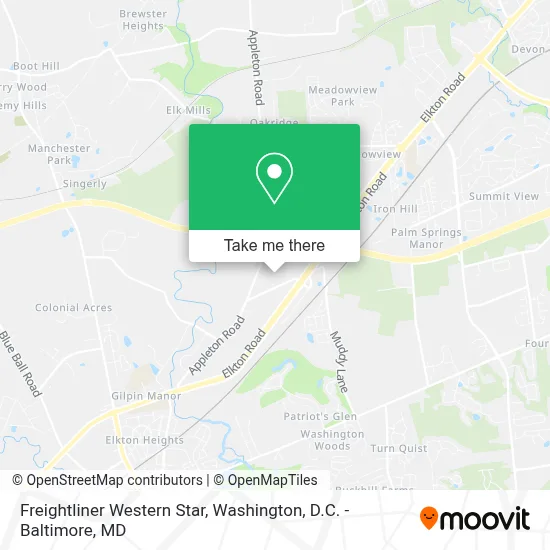 Freightliner Western Star map