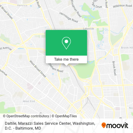 Daltile, Marazzi Sales Service Center map