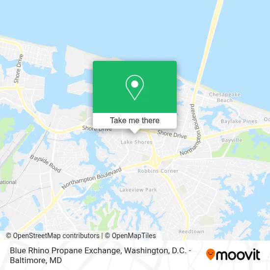 Blue Rhino Propane Exchange map