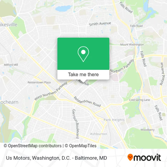 Us Motors map